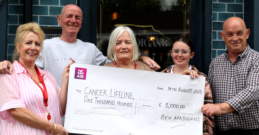 Ben Madigan raises £1000 for Cancer Lifeline